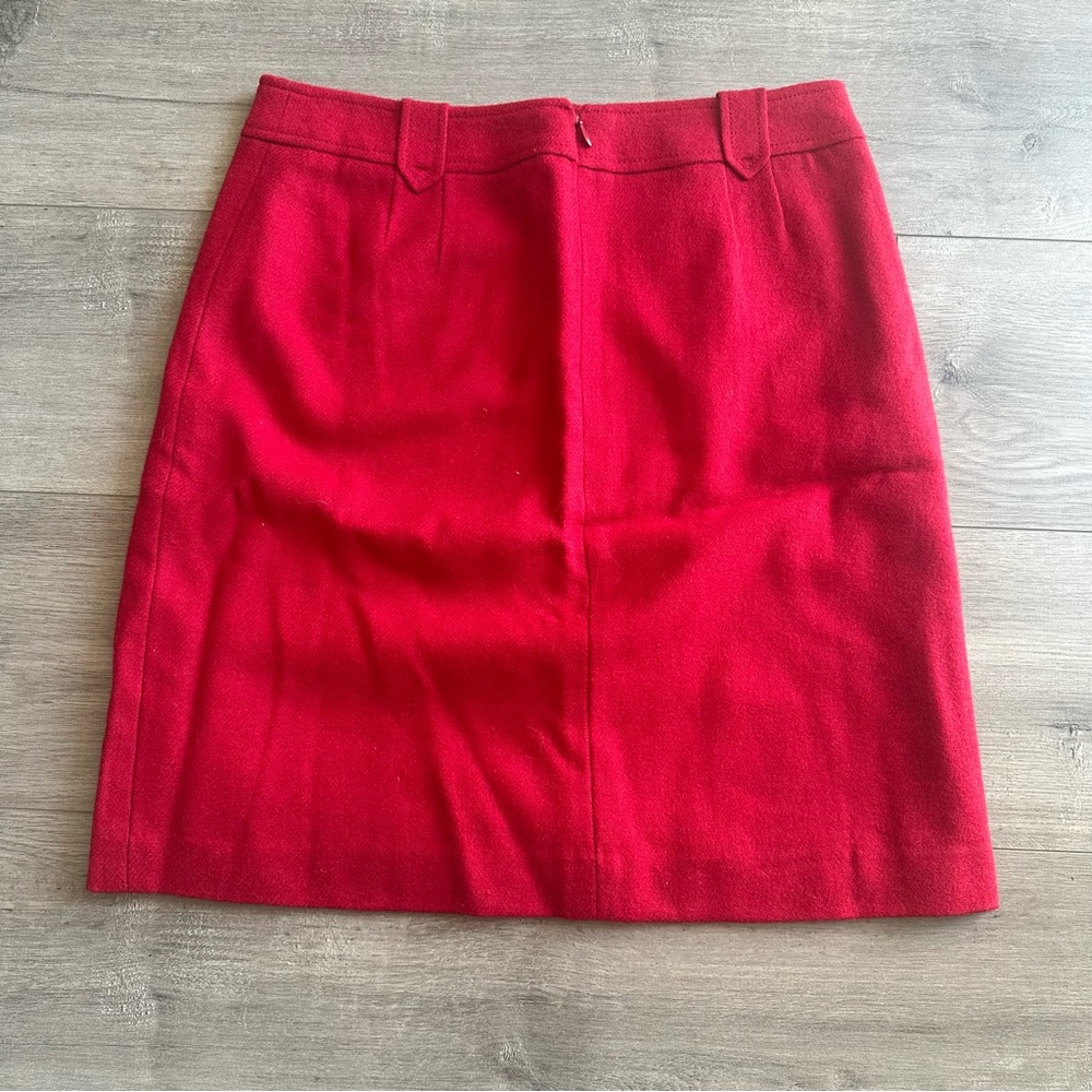 NWT Talbots red a-line skirt - size 6 - Picture 4 of 4